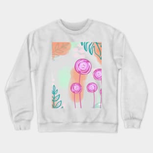 Pastel floral wonder colorful Crewneck Sweatshirt